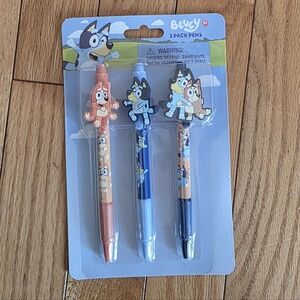 Bluey 3-Pack Pens - Multicolor